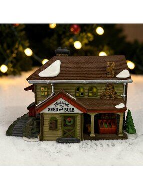 Dept 56 Bluebird Seed and Bulb New England Village Lighted Building - 1992